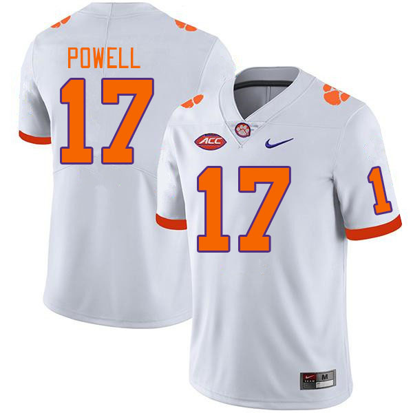 Clemson Tigers #17 Cornell Powell College Football Jerseys Stitched Sale-White